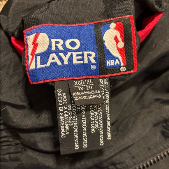 Pro Player Chicago Bulls Jacket Reversible Youth XL 18-20 Vintage With Headband - Picture 10 of 13